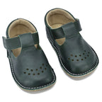 Leather Kids' Shoes Lusti - Dark Green