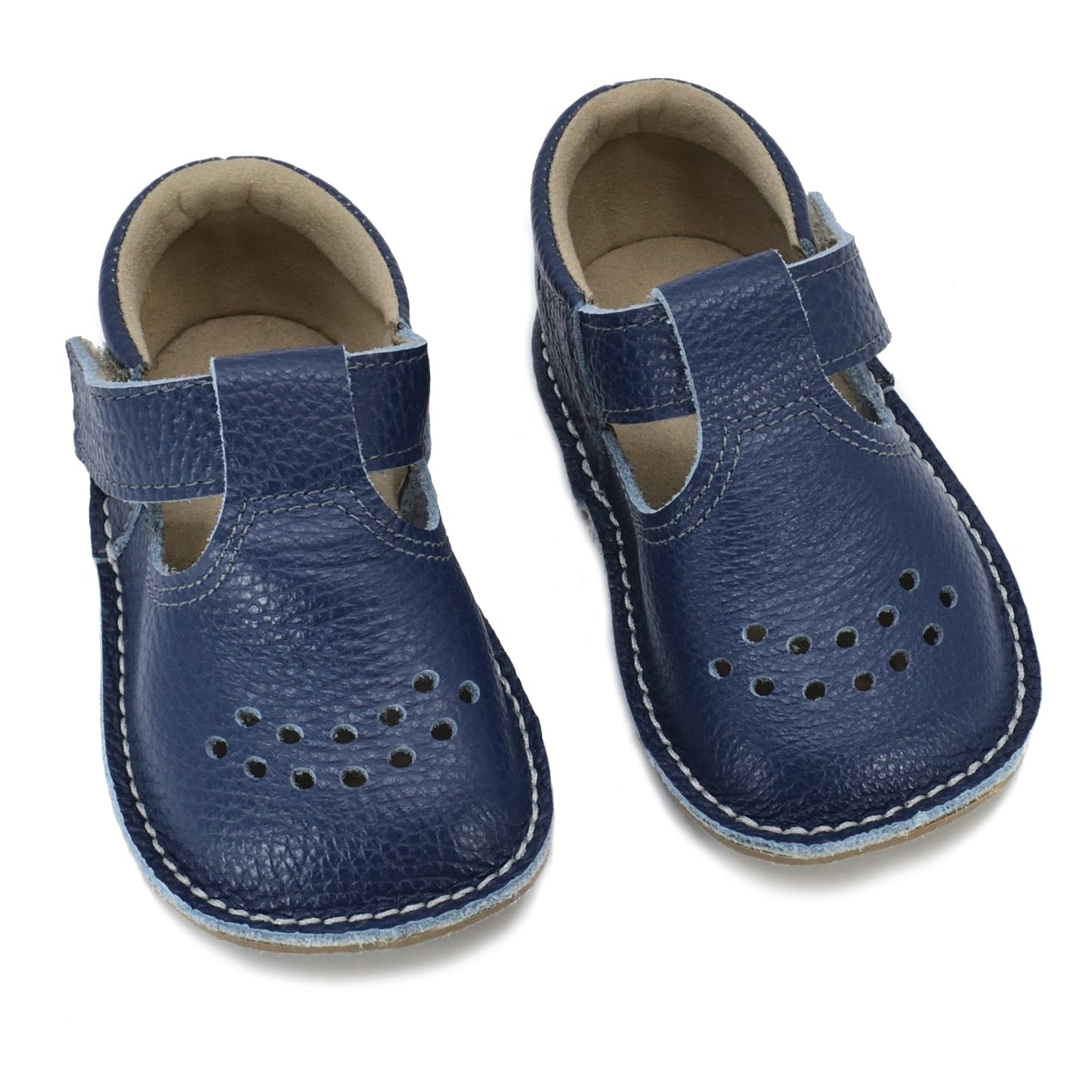 Leather Kids' Shoes Lusti - Dark Blue
