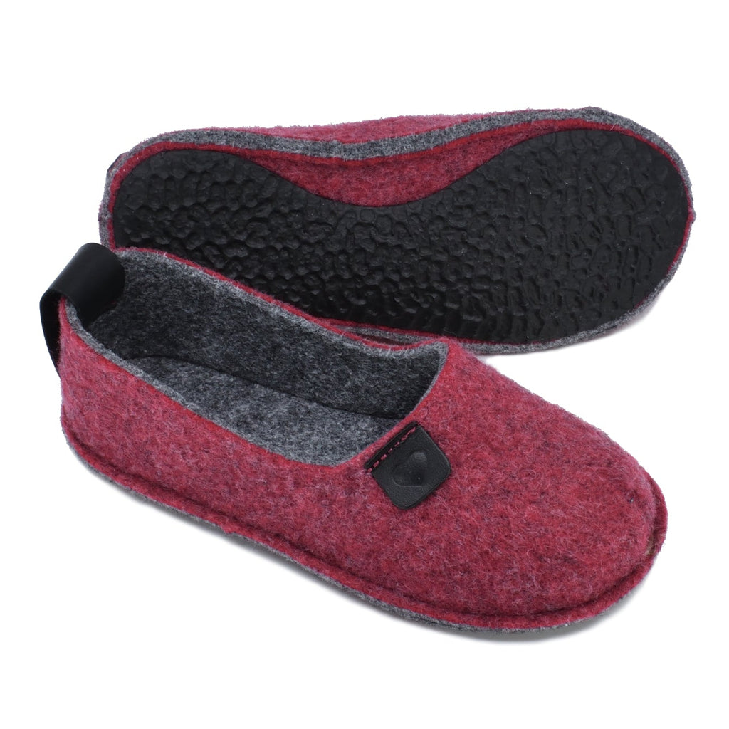 Öko-Toku Children's Slippers Made from Recycled Plastic Bottles - Red