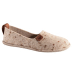 Natural felt and rubber sole slippers Toku - Beige