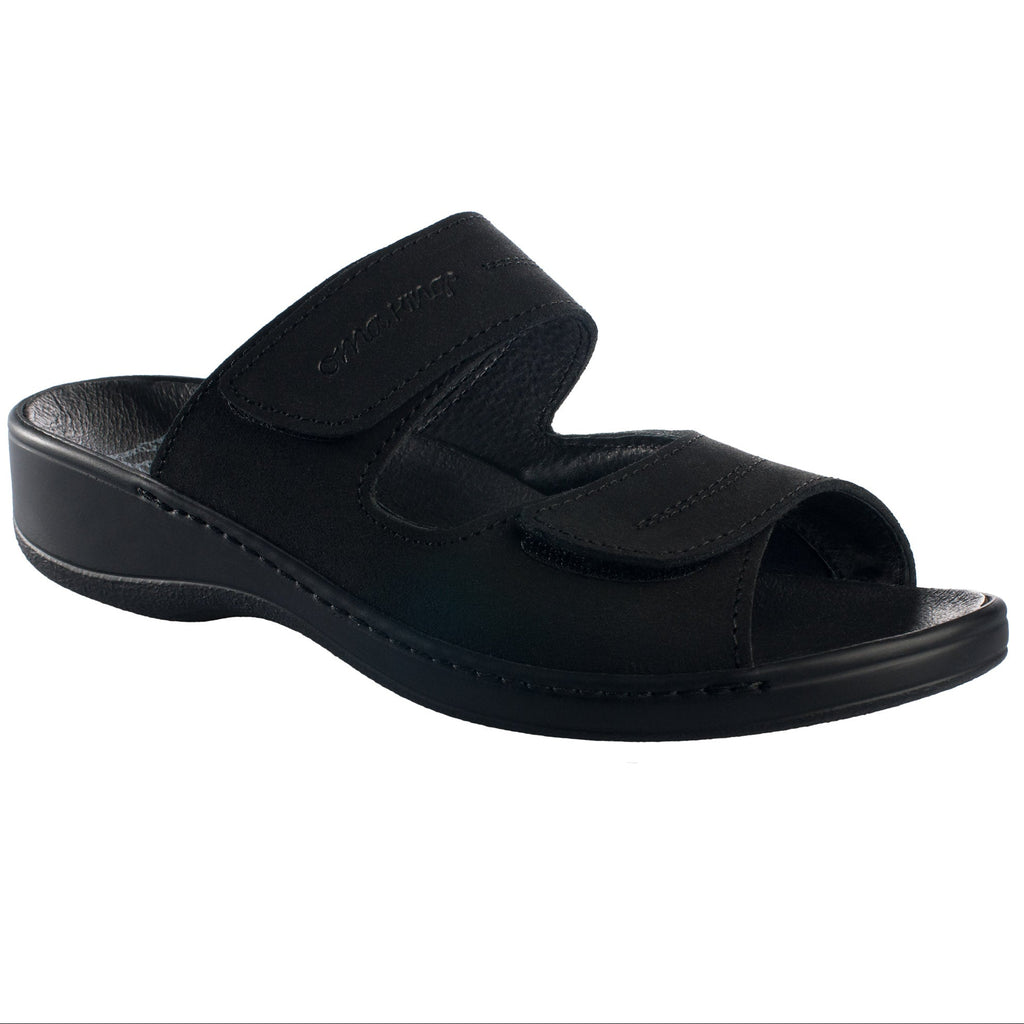 Professional Heel-Cushioned Sandals - Black